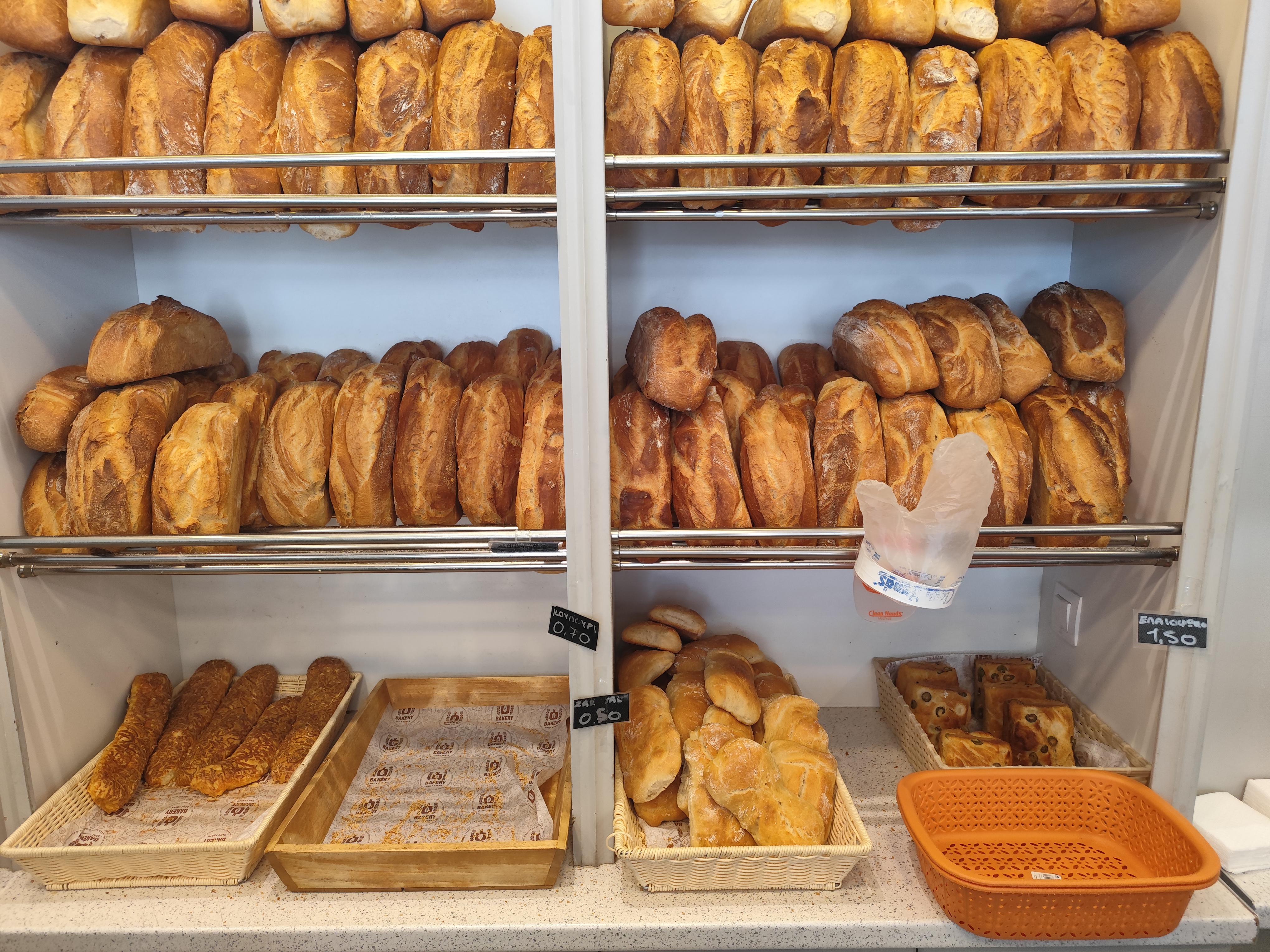 Fresh White Bread Shelves